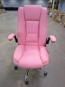 lot 9 image: Executive Office Chairs, Ergonomic High Back Cushion Lumbar Back Support, Computer Home Office Desk Chair, Reclining Office Chair with Flip-up Padded Armrests, Adjustable Height and Tilt Angle, Pink