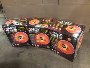 3 Lots of 1200-Watt Electric Ceramic Parabolic Space Heater by Unbranded Customer Returns See Pictures