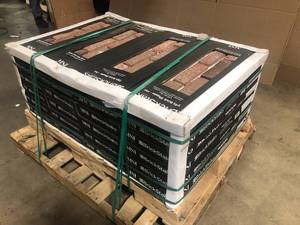 Pallet of Red Noble 10.5 in. x 28 in. Textured Clay Brick Look Floor and Wall Mosaic Tile (8.7 sq. ft.Case) by MSI (24 Boxes)  Customer Returns See Pictures