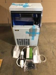 33 lb. Bin Stainless Steel Freestanding Ice Maker Machine with 130 lb.  24 H Commercial Ice Maker in Silver by VEVOR  Customer Returns See Pictures