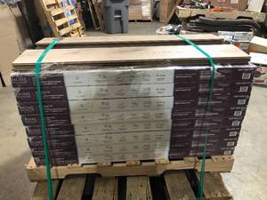 Pallet of Virgil Island Oak 12 mm T x 8 in. W Waterproof Laminate Wood Flooring (15.9 sqftcase) by Home Decorators Collection (24 Boxes)  Customer Returns See Pictures