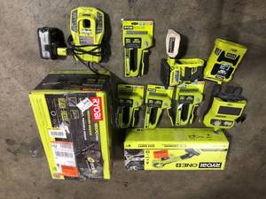 Lot of Ryobi Power Tools and Hardware Customer Returns See Pictures