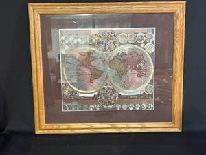 lot 19 image: Framed Hemisphaerium Australe Coeleste Artwork