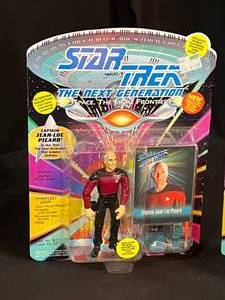 lot 34 image: Star Trek - The Next Generation - Lieutenant Commander Data, Dr, Beverly Crusher, Captain Jean-Luc Picard