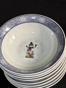 lot 84 image: Snowman Gibson China Set