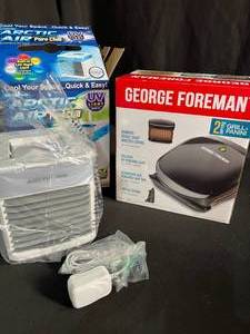 lot 113 image: George Foreman Grill & Panini Press, Arctic Air Pure Chill