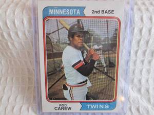 lot 1 image: 1973 Topps Rod Carew...