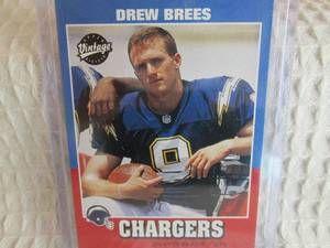 lot 8 image: 2001 Upper Deck Vintage Drew Brees ...