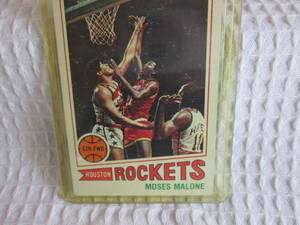 lot 32 image: 1977 - 78 Topps Moses Malone Card...