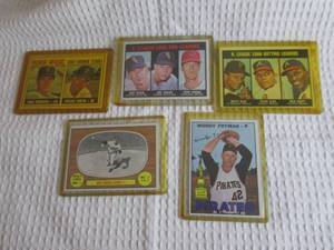lot 38 image: 5 1967 Topps Baseball Cards...