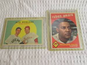 lot 55 image: 1959 Topps Ace Hurlers & Ruben Amar...