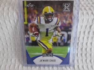 lot 62 image: 2021 Leaf Draft JaMarr Chase Rooki...
