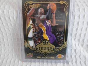 lot 67 image: 2008-09 Upper Deck Kobe Bryant  Car...