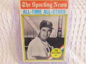 lot 72 image: 1976 Topps Ted Williams All Time Al...