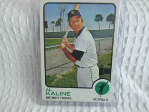 lot 73 image: 1973 Topps Al Kaline Card...