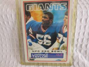 lot 81 image: 1983 Topps Lawrence Taylor Card...