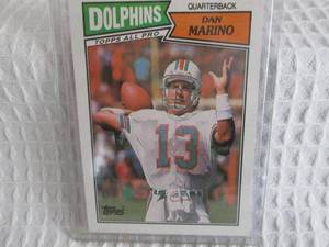 lot 87 image: 1987 Topps Dan Marino Card...
