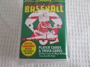 lot 88 image: 7 1991 Score Baseball Series 1 Pack...