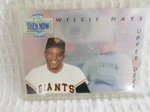 lot 90 image: 1993 Upper Deck Willie Mays Then & ...