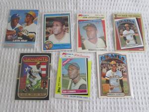 lot 105 image: Roberto Clemente Cards...