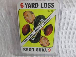 lot 106 image: 1971 Topps Bart Starr Game Card...