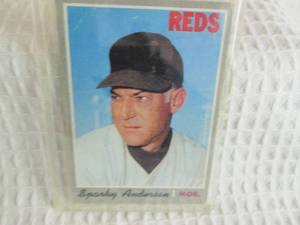 lot 115 image: 1970 Topps Sparky Anderson Card...