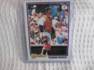 lot 125 image: 1978 Topps Thurman Munson Card...