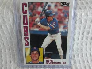 lot 128 image: 1984 Topps Ryne Sandberg Card...