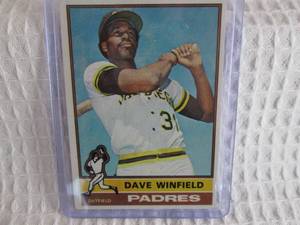 lot 129 image: 1976 Topps Dave Winfield Card...