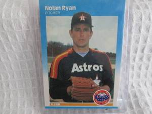 lot 137 image: 1987 Fleer Nolan Ryan Card...