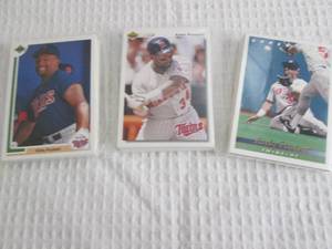 lot 154 image: 1991 - 1993 Upper Deck Twins Team S...