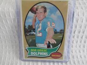 lot 161 image: 1970 Topps Bob Griese Card...