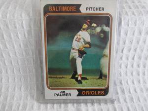 lot 163 image: 1974 Topps Jim Palmer Card...
