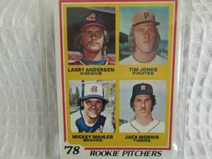 lot 184 image: 1978 Topps Jack Morris Rookie Card...