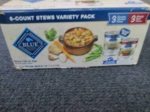 lot 339 image: 6- 12.5 oz Cans Blue Stews Variety ...