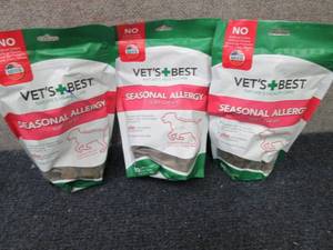 lot 341 image: 3- 90 ct Vets Best Seasonal Allerg...