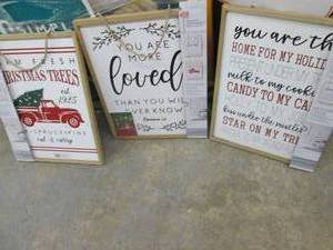 lot 342 image: 3 Reversible Wall Signs...