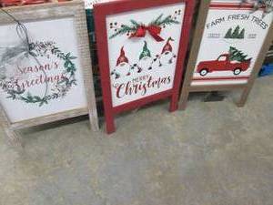 lot 345 image: 3 Easel Signs...