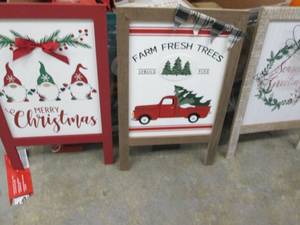 lot 347 image: 3 Easel Signs...