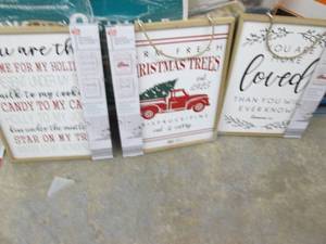 lot 349 image: 3 Reversible Wall Signs...