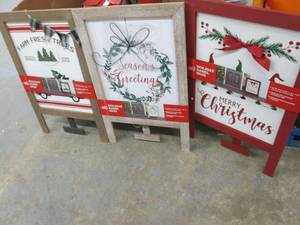 lot 350 image: 3 Easel Signs...