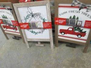 lot 352 image: 3 Easel Signs...