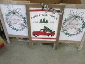 lot 353 image: 3 Easel Signs...