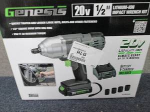 lot 401 image: Genesis 20V Lithium-Ion Cordless 1...