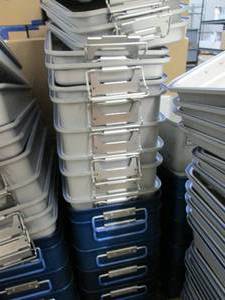 lot 416 image: Stack of Metal Instrument Steriliza...