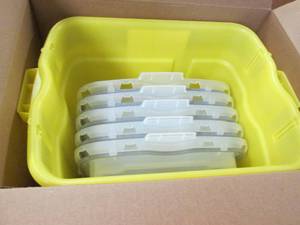 lot 428 image: Case of 5 BD 19 Gallon Yellow Chemo...