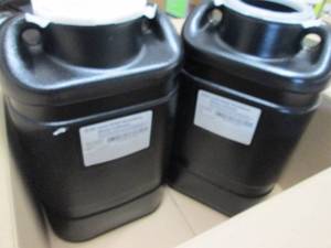 lot 498 image: 2 5 Gallon Black Hazardous Waste Co...