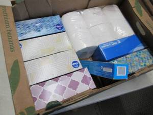 lot 203 image: Flat of Paper Goods...