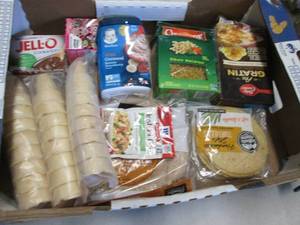 lot 206 image: Flat of Assorted Food Items...