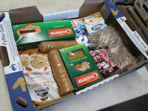 lot 208 image: Flat of Assorted Food Items...
